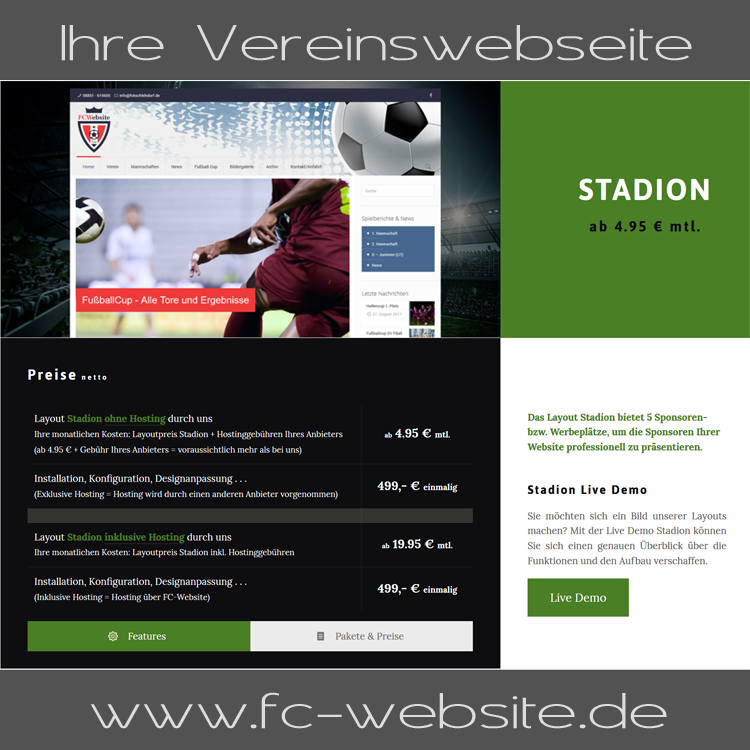 Ihre Vereinswebseite | FC-Website