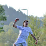 Sein Treffer genügt nicht: Michael Schratt trifft zum zwischenzeitlichen 1:0 für die Schlehdorfer in Andechs. © Tamara Rabuser